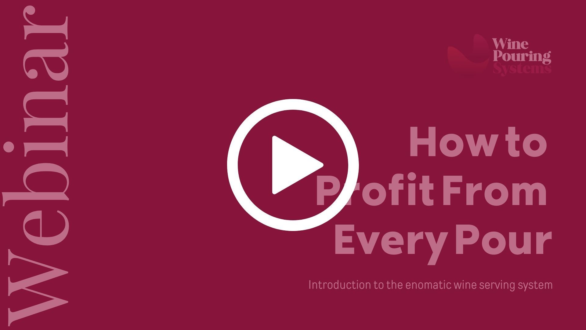 Profit From Every Pour Webinar Profit From Every Pour Webinar